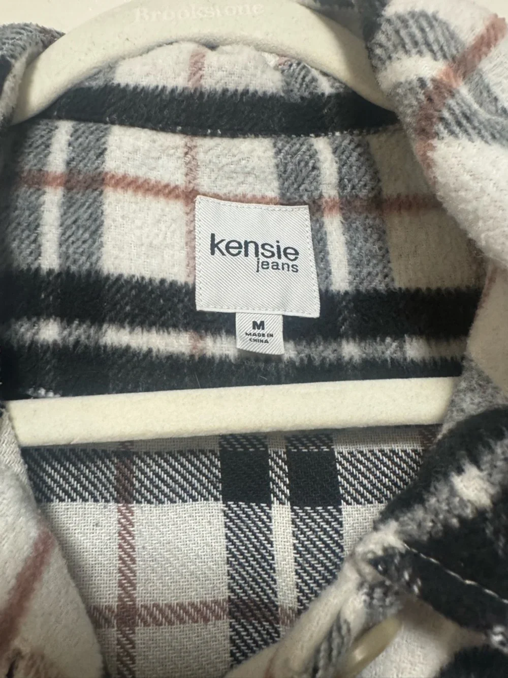 Kensie Flannel Plaid Shacket - Picture 3 of 9